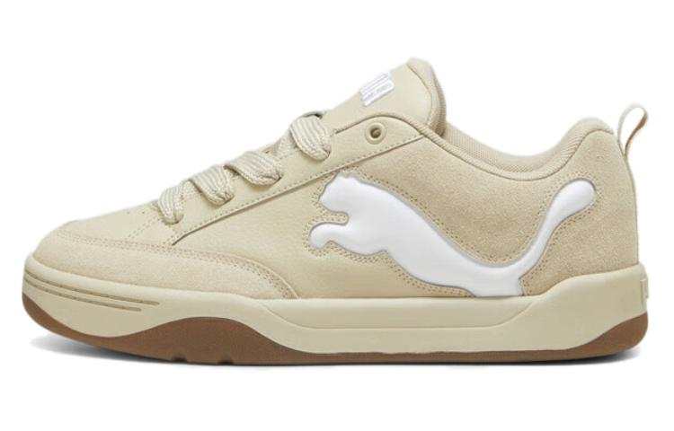 PUMA Park Lifestyle SD Split Cow Leather Low top Skateboard Shoes Unisex Beige