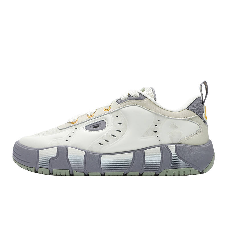 FILA Melt Slip Resistant Cushioning Abrasion Resistant Balance Low top Skateboard Shoes Women's Gray