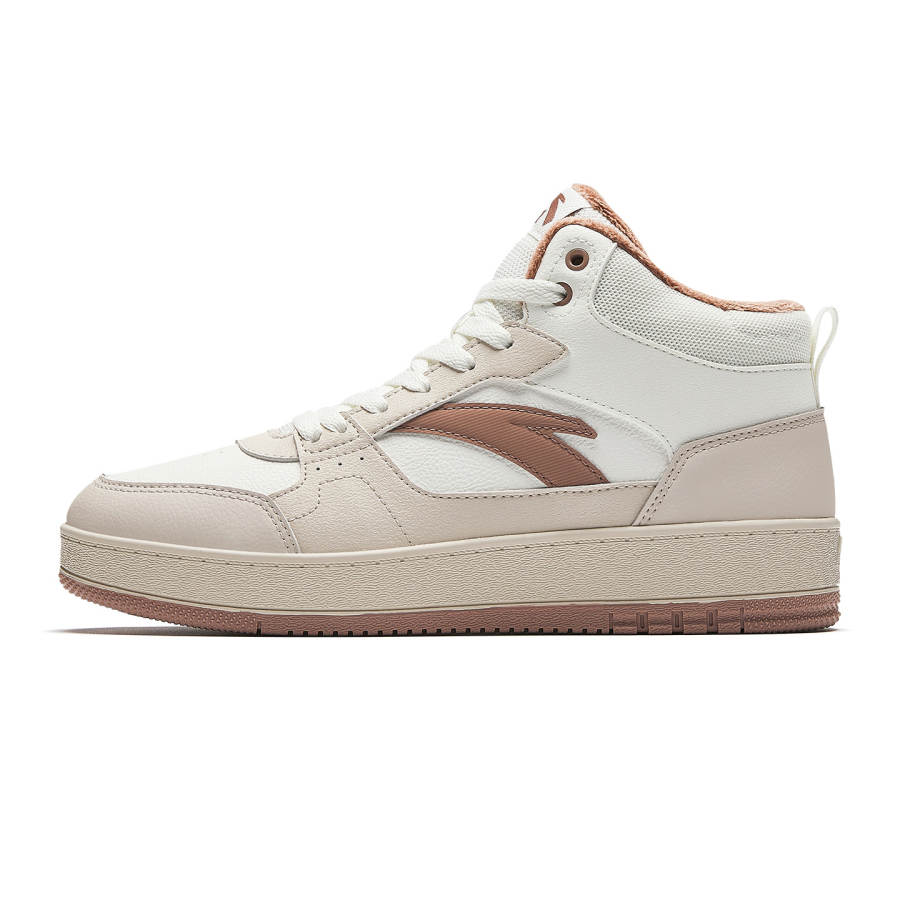 Anta Trendy Skateboard Shoes Women's Ivory White/Chalk/Smoke Brown