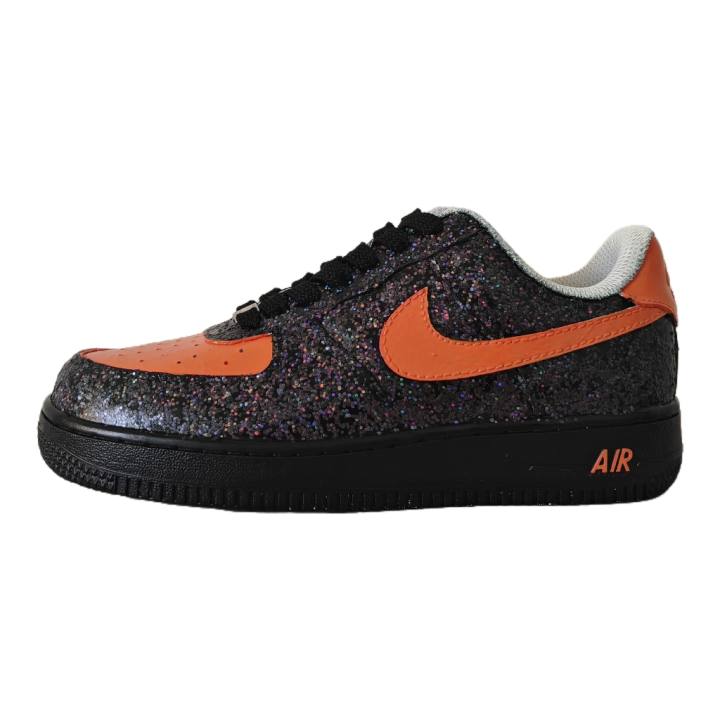 Nike Nike Air Force 1 Soul Of Active Low top Skateboard Shoes Men's Black Orange