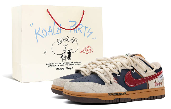 Nike Nike Dunk Low top Skateboard Shoes Women's Black Brown