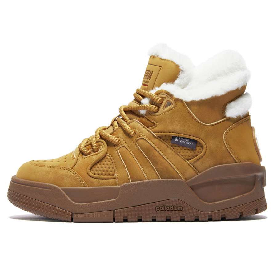 Palladium Cushioning Slip Resistant Cushioning Slip Resistant Low top Skateboard Shoes Women's Wheat Yellow