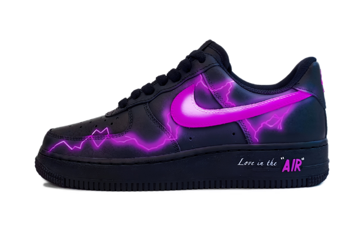 Nike Nike Air Force 1 Slip Resistant Abrasion Resistant Low top Skateboard Shoes Unisex Purple