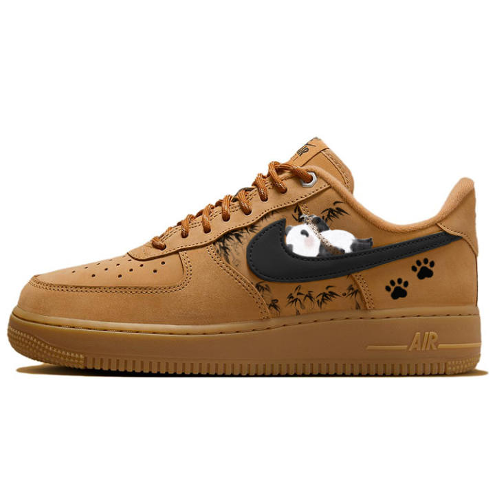 Nike Nike Air Force 1 Slip Resistant Low top Skateboard Shoes Women's Brown