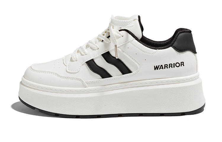 WARRIOR Low top Skateboard Shoes Women's Beige Black