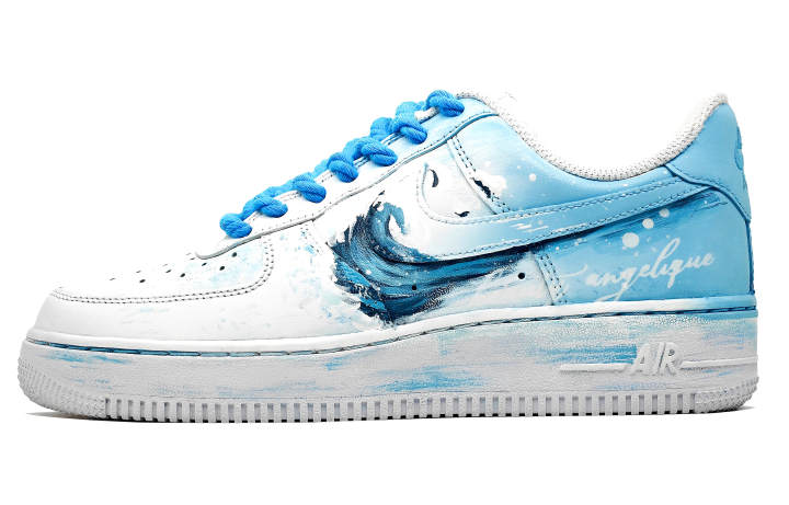 Nike Nike Air Force 1 Air Force 1, Wave Sky Abrasion Resistant Abrasion Resistant Low top Skateboard Shoes Unisex