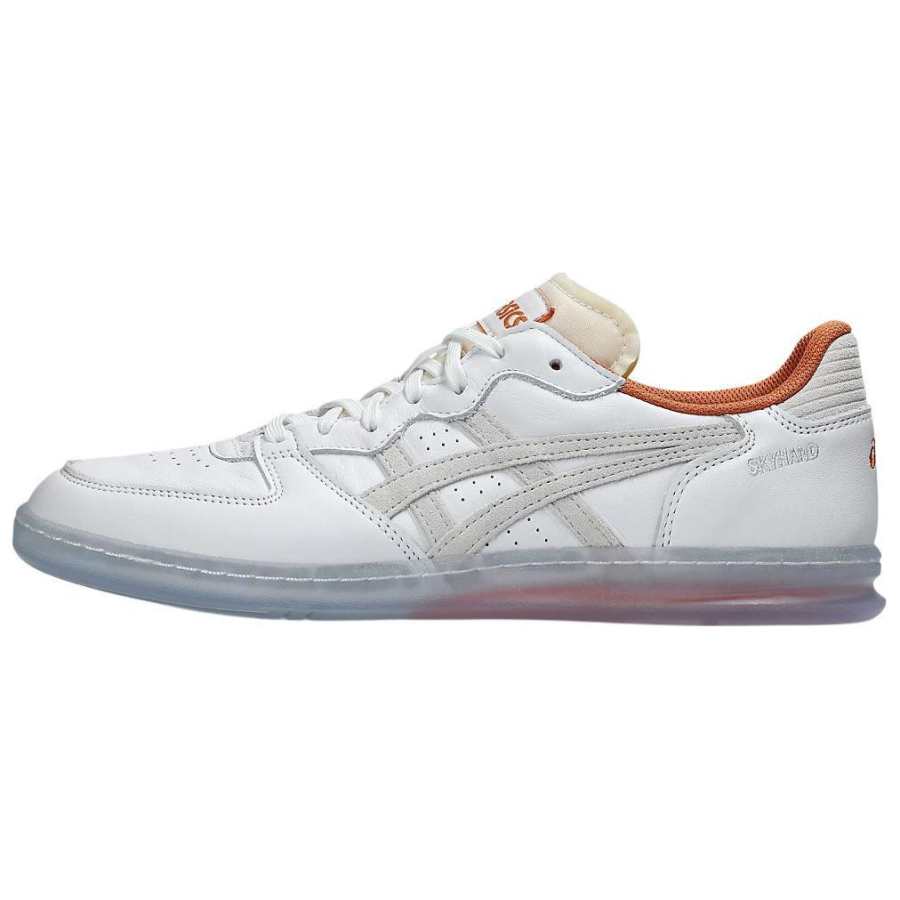 Asics SKYHAND OG Abrasion Resistant Abrasion Resistant Low top Skateboard Shoes Unisex White Gray