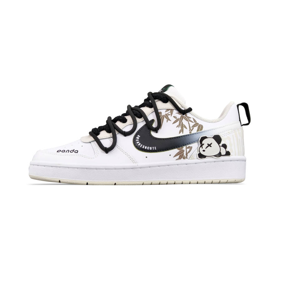 Nike Nike Court Borough Slip Resistant Cushioning Abrasion Resistant Low top Skateboard Shoes Women's Black White