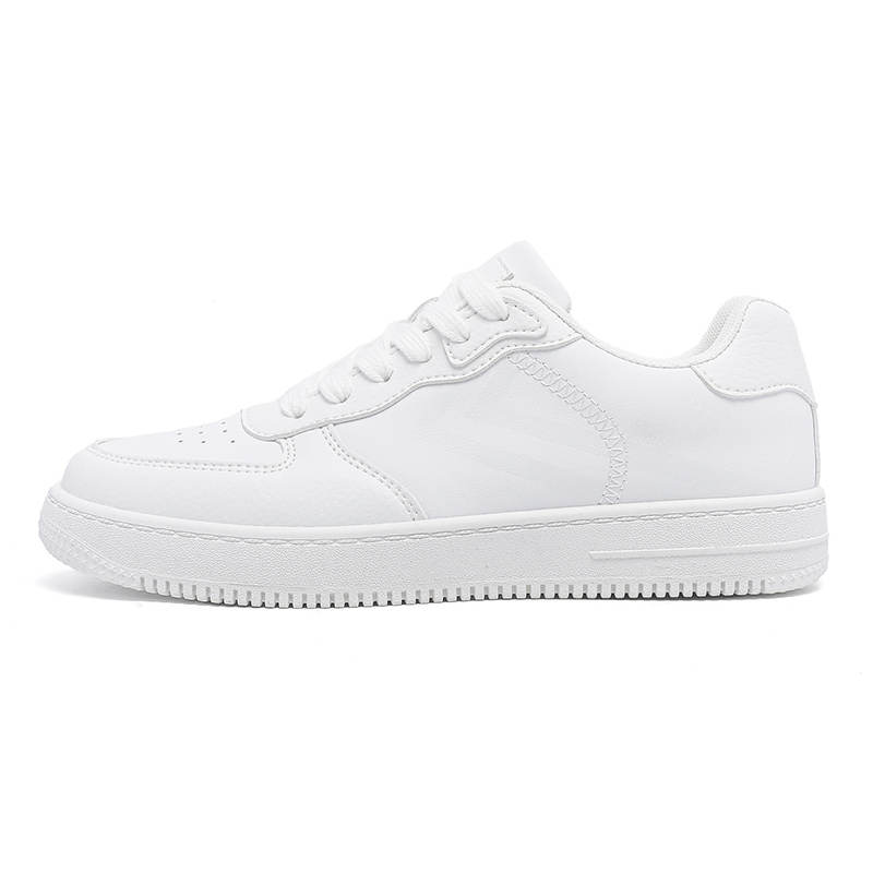 FEIYUE Abrasion-Resistant Lightweight Wear-resistant And Lightweight Low-top Skateboard Shoes Unisex White