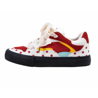 MINGKUANG Street Style Rising Stars POP Abrasion Resistant Lightweight Coverage Low top Skateboard Shoes Women's Red
