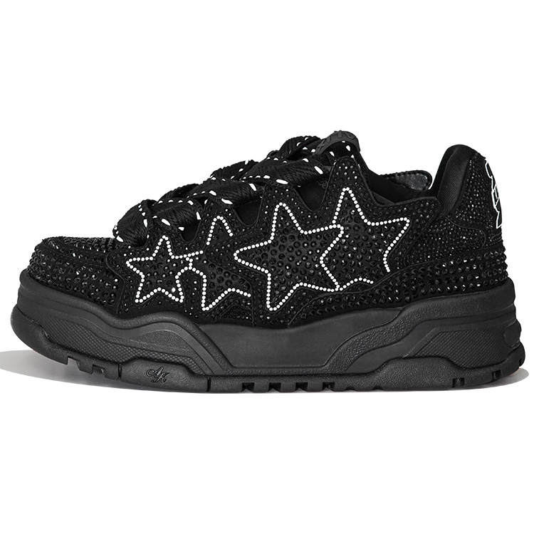 KAALIXTO Low top Skateboard Shoes Unisex Black