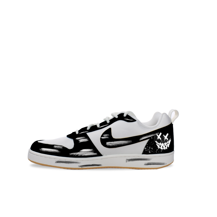 Nike Nike Court Borough Thermal Cushioning Low top Skateboard Shoes Men's Black White