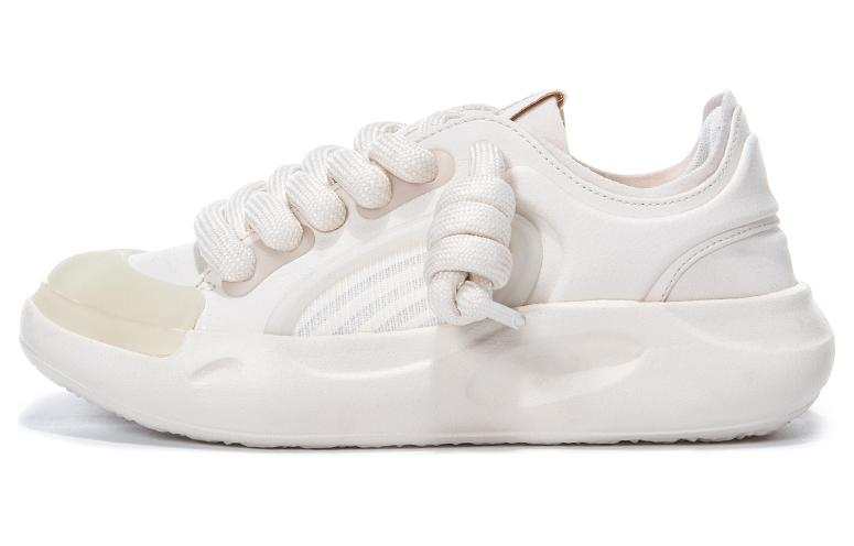 Erke Sheep Slip Resistant Cushioning Low top Skateboard Shoes Women's Gray White