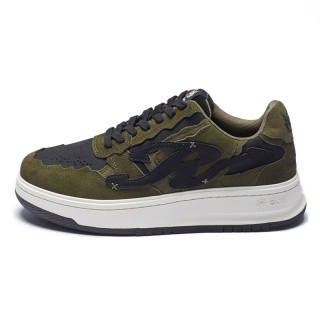 REMEDY Coverage, Abrasion Resistant, Lightweight, And Breathable Mid top Skateboard Shoes Unisex Green
