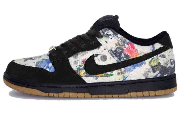 Nike Nike Dunk SB 'Rammellzee' Low top Skateboard Shoes Unisex Black Multicolor