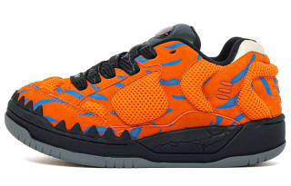 BBIMP Halloween Dinosaur Shoes Hidden Wedge Low top Skateboard Shoes Unisex Orange