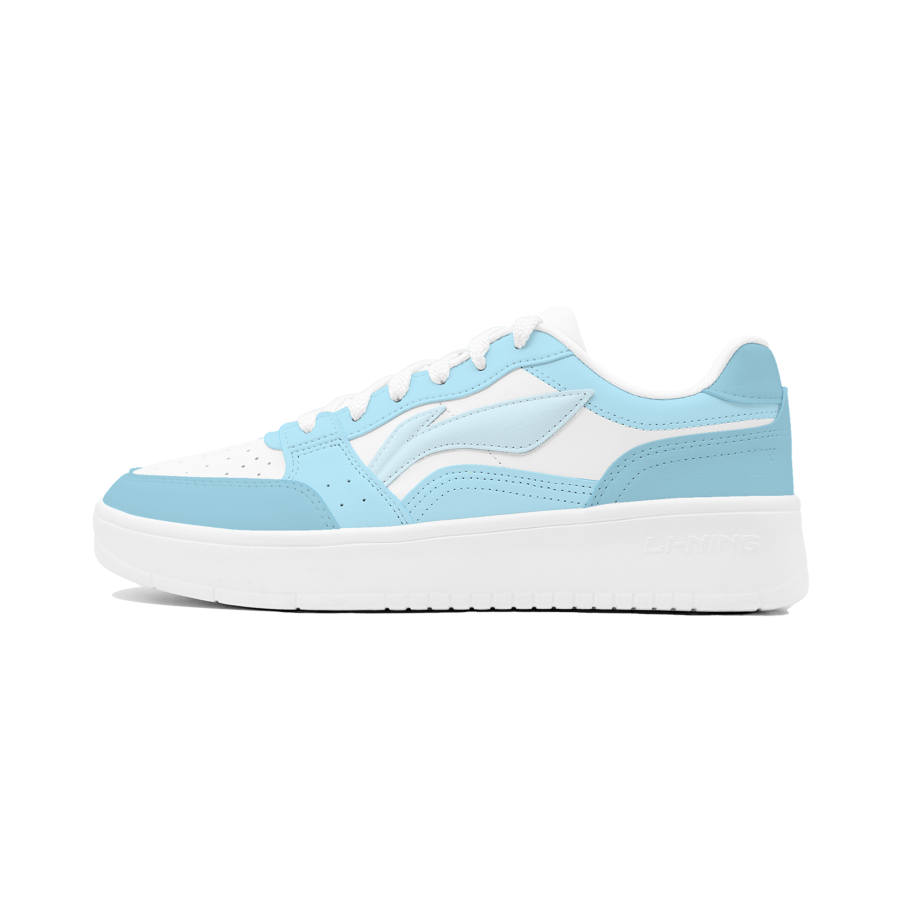 Li-Ning Li Ning Sycee Cushioning Abrasion Resistant Breathable Low top Skateboard Shoes Men's White Blue