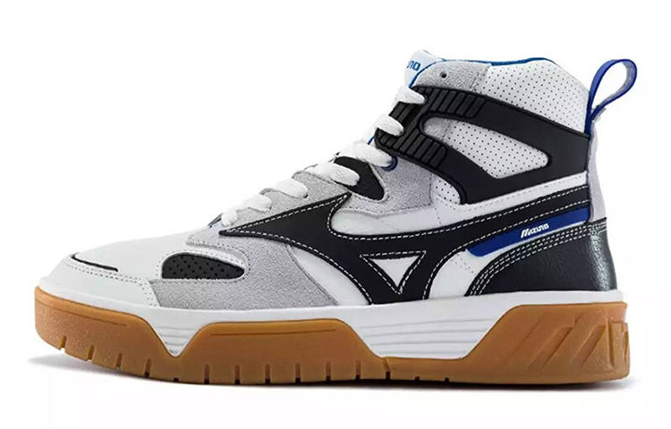 Mizuno Mizuno Cl Mid Skateboarding Shoes Black White Blue