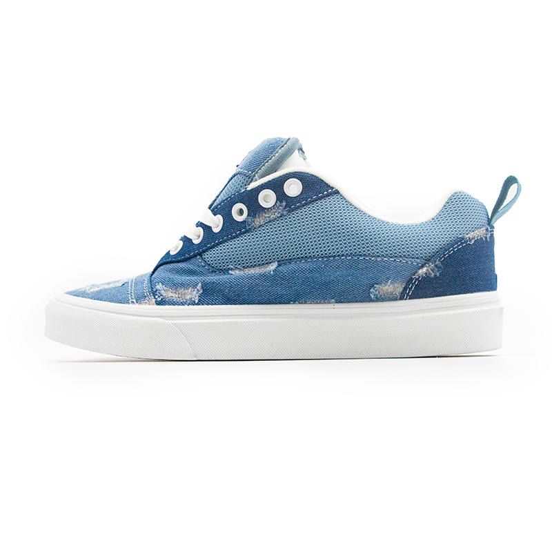 YIGUANG Slip Resistant Abrasion Resistant Low top Skateboard Shoes Unisex Blue
