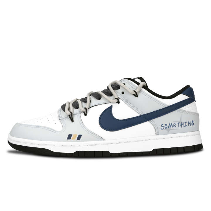 Nike Nike Dunk Black White, Sparkling Stars Abrasion Resistant Abrasion Resistant Low top Skateboard Shoes Unisex Dark Blue
