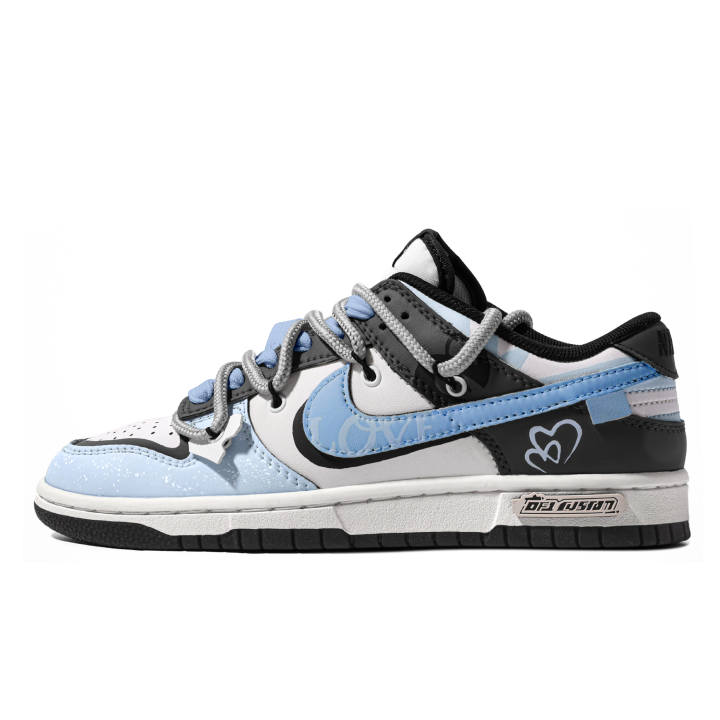 Nike Nike Dunk Romantic Heartbeat Blue Quick Dry Abrasion Resistant Balance Low top Skateboard Shoes Unisex