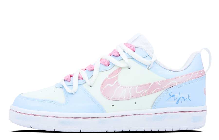Nike Nike Court Borough Low Leather Slip Resistant, Abrasion Resistant, Lightweight, Breathable