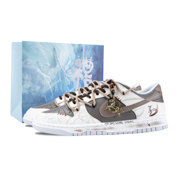 Nike Nike Dunk Golden Steed Brings Auspiciousness And Success Abrasion Resistant Low top Skateboard Shoes Unisex Brown