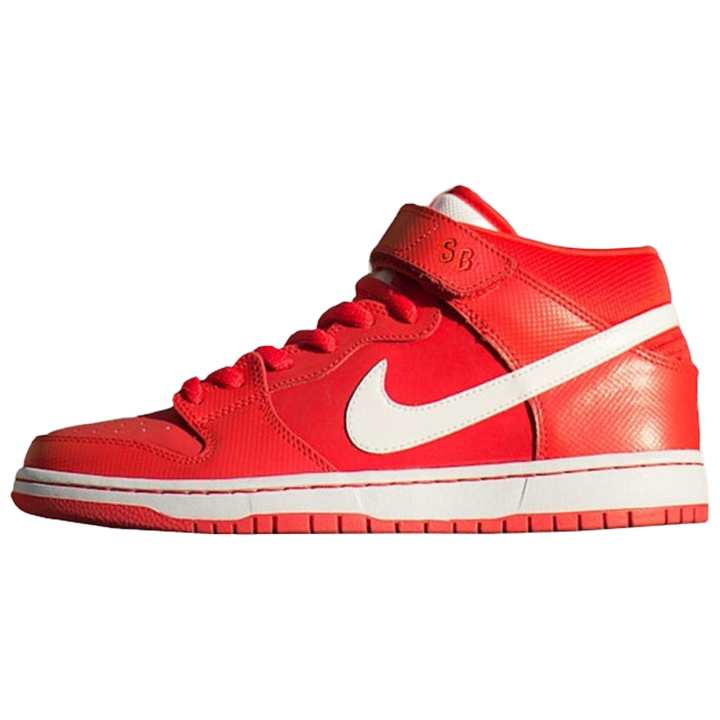Nike Nike Sb Dunk Mid Lite Crimson White
