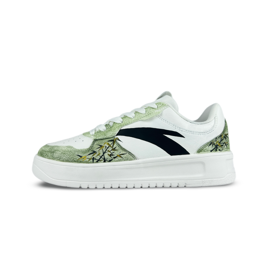 Anta Easy Slip Resistant Cushioning Low top Skateboard Shoes Unisex White