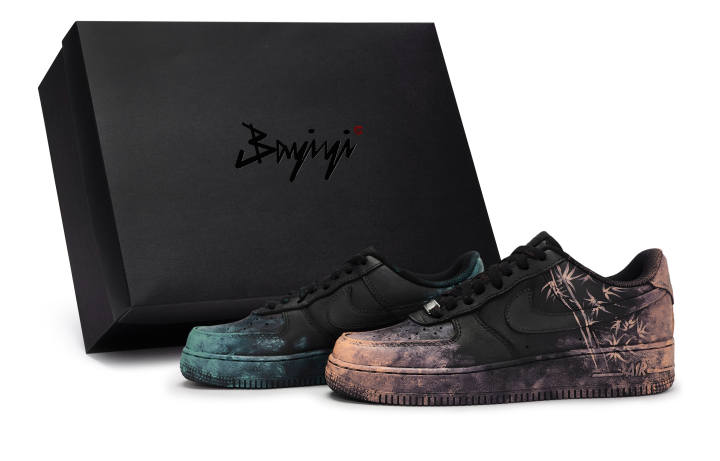 Nike Nike Air Force 1 07 811 Manufacturing, Smoke Shadow Bamboo Wind Orange Stem, Special Shoe Box Low top Skateboard Shoes
