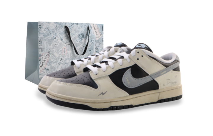 Nike Nike Dunk Low top Skateboard Shoes Men's Beige Black