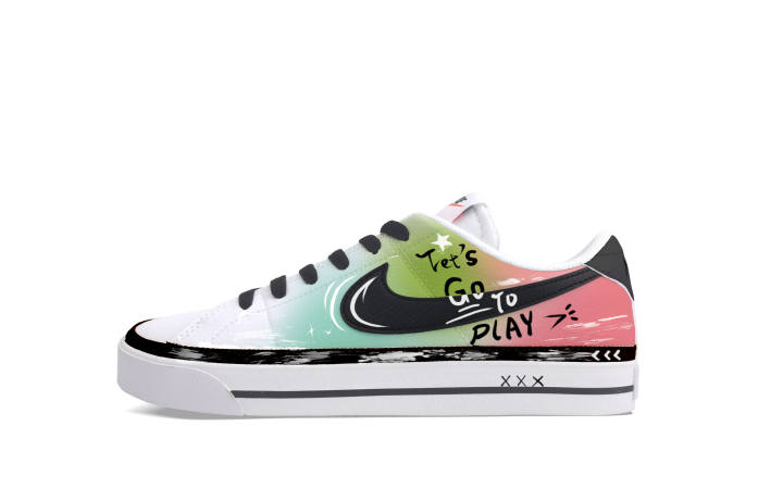 Nike Nike Court Legacy Hawaii Dream Low top Skateboard Shoes Unisex Black