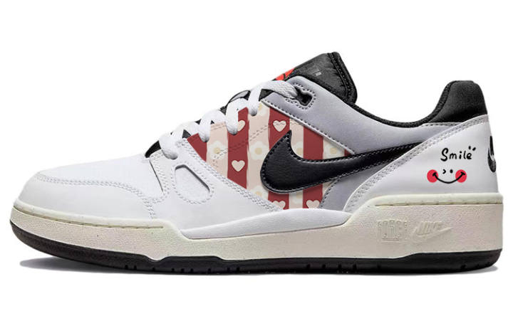 Nike Nike Full Force Skateboard Shoes Men's Low Top Black/White