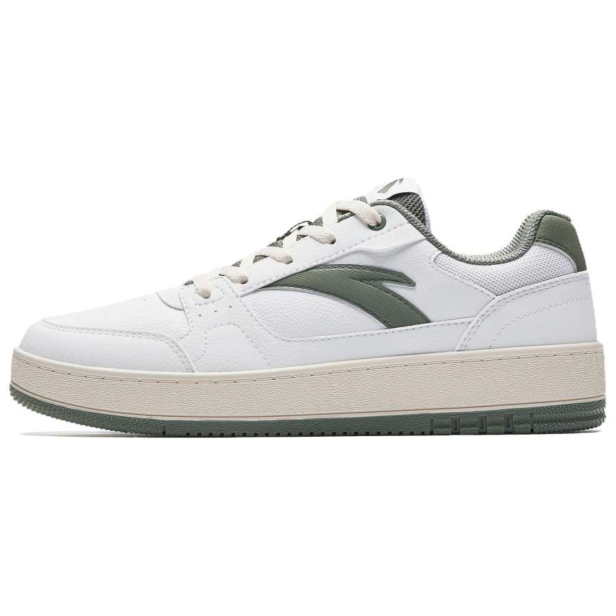 Anta Original 2 Abrasion Resistant Lightweight Low top Skateboard Shoes Women's White Green