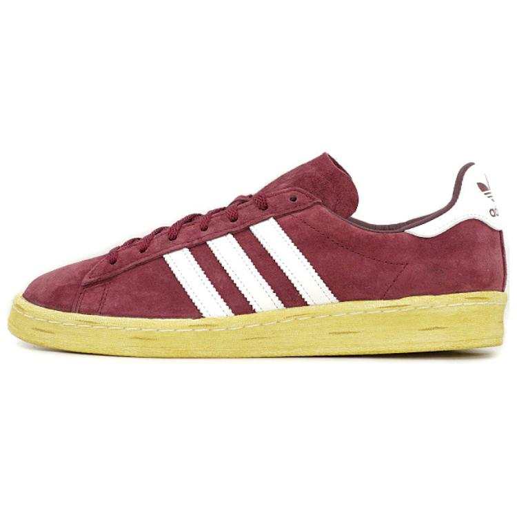 Adidas Mita Campus x Adidas 80s Cardinal Cushioning, Wear Resistant Low top Skateboard Shoes Unisex Red