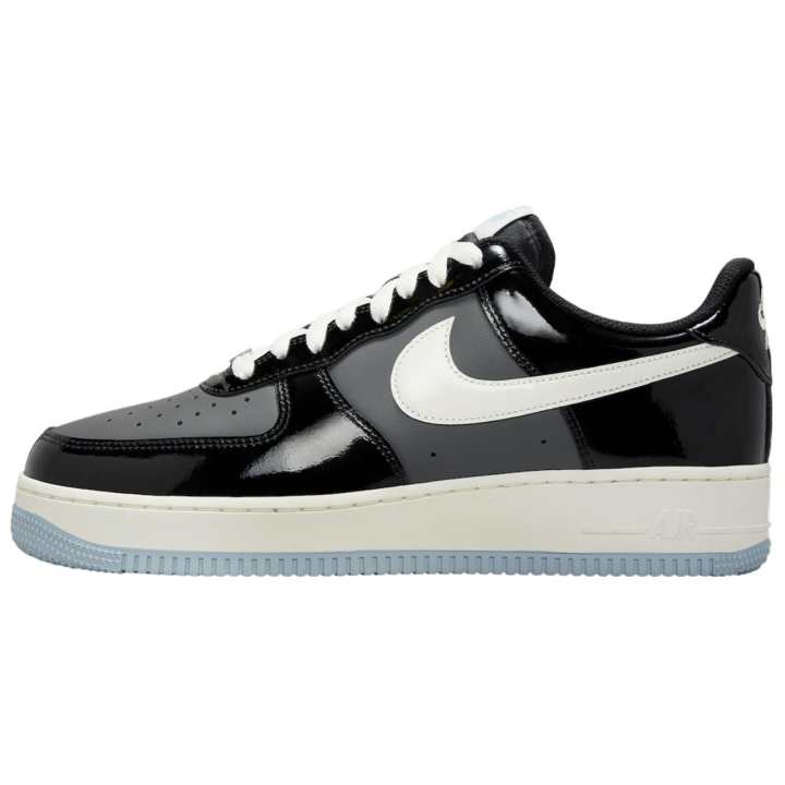 Nike Nike Air Force 1 Slip Resistant Abrasion Resistant Low top Skateboard Shoes Unisex Black