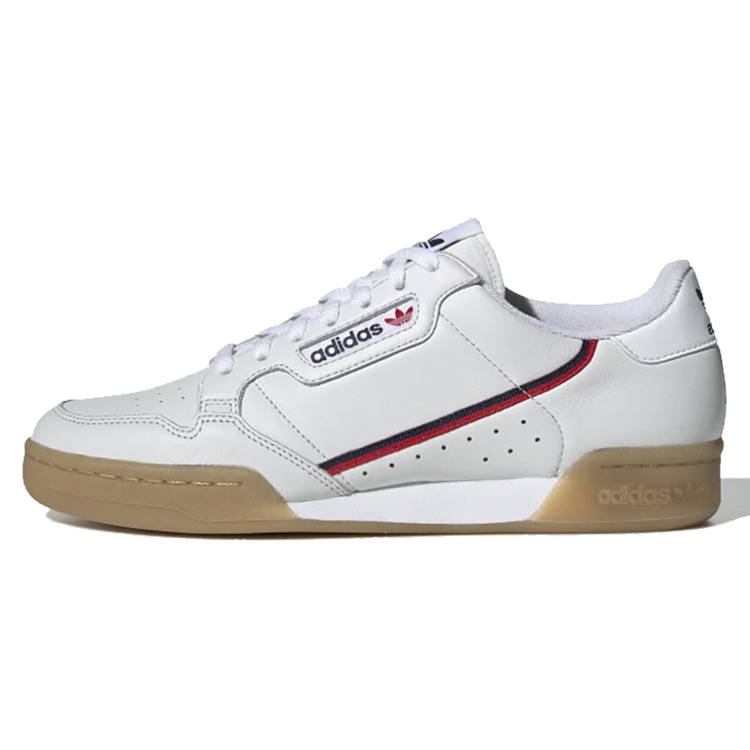 Adidas Originals Continental 80 Comfortable Slip Resistant Slip Resistant Low top Skateboard Shoes Unisex Red Blue Line