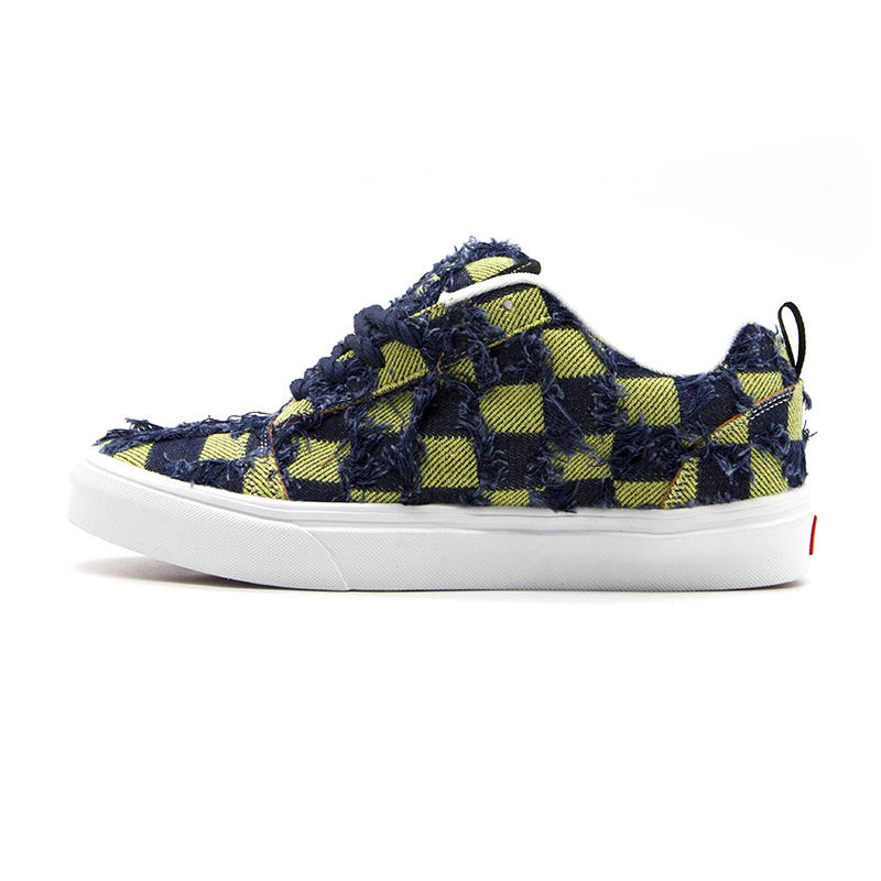 YIBONI Coverage Slip Resistant And Abrasion Resistant Low top Skateboard Shoes Unisex Blue Green Multicolor