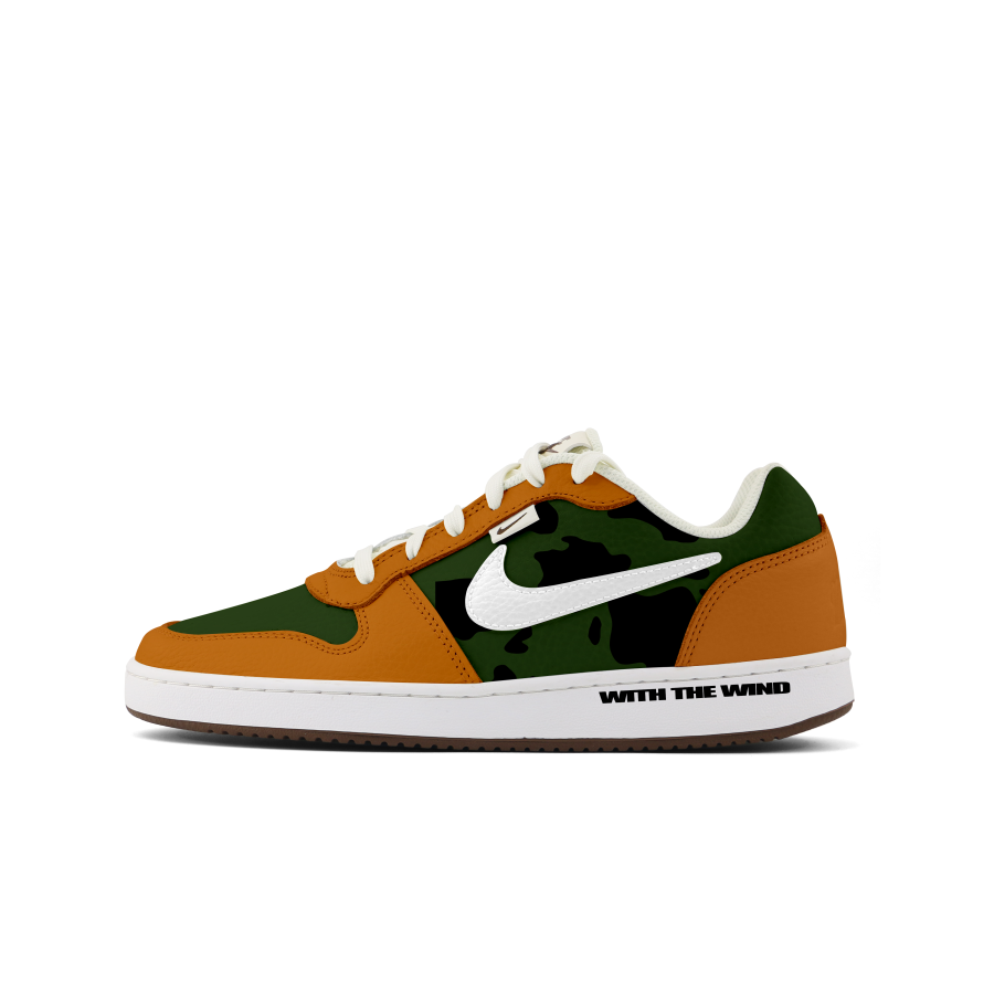 Nike Nike EBERNON Abrasion Resistant Abrasion Resistant Low top Skateboard Shoes Men's Orange