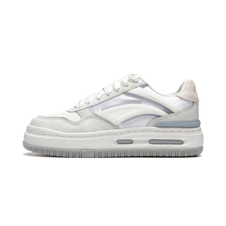 Li-Ning Li Ning Future C1 Skateboard Shoes Women's Low Top Champagne White/Microcrystalline Gray
