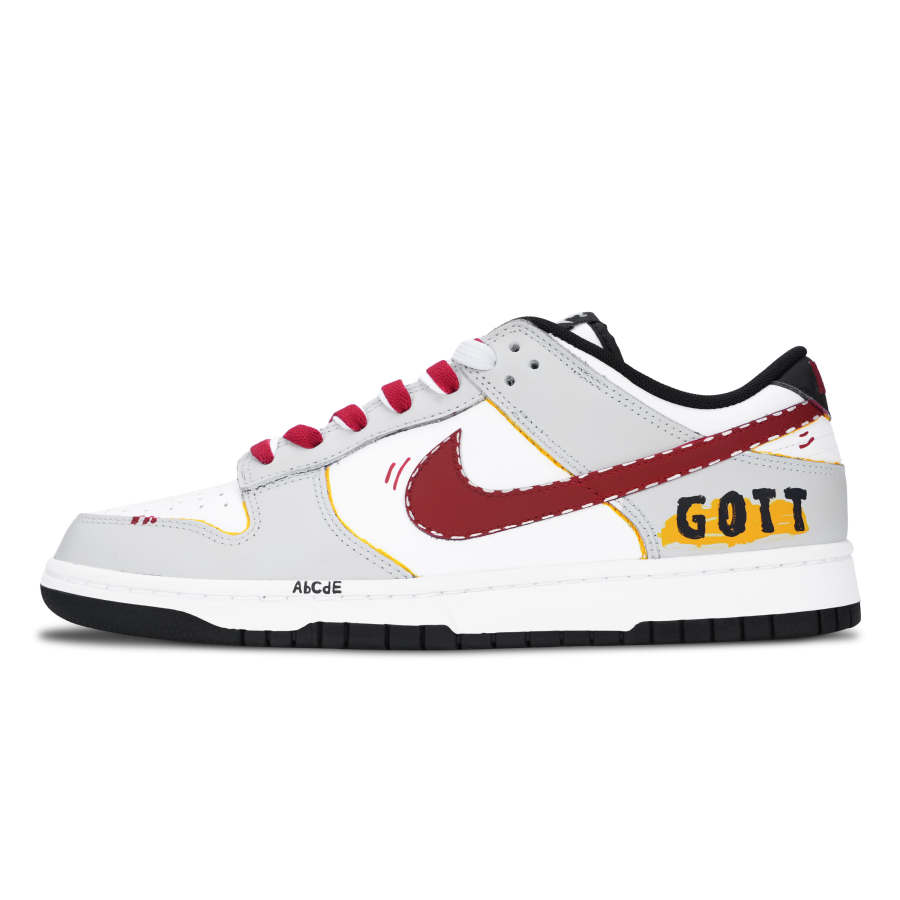 Nike Nike Dunk Abrasion Resistant Low top Skateboard Shoes Men's Gray White