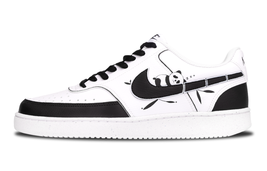 Nike Nike Court Vision 1 Slip Resistant Cushioning With Impact Resistance Low top Skateboard Shoes Men's White Black