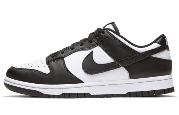 Nike Nike Dunk 'White/Black' Panda Cow Leather Cushioning Abrasion Resistant Low top Skateboard Shoes Women's Black White