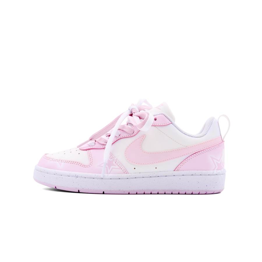 Nike Nike Court Borough Low Abrasion Resistant Breathable Abrasion Resistant Breathable Low top Skateboard Shoes GS Pink
