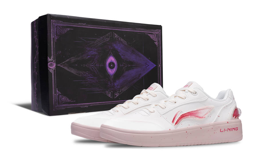 Li-Ning Li Ning Sycee V3 Slip Resistant Abrasion Resistant Low top Skateboard Shoes Women's Pink Iris Fantasy