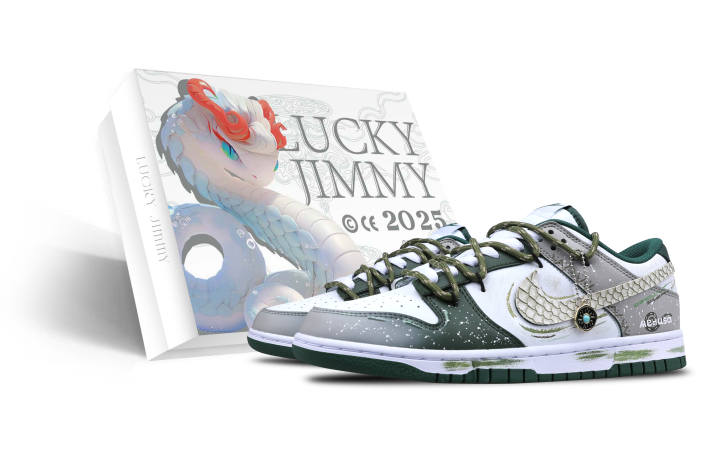Nike Nike Dunk Slip Resistant Slip Resistant Low top Skateboard Shoes Unisex White Green Gray