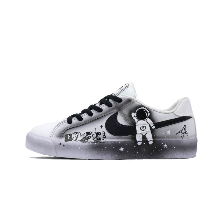 Nike Nike Court Royale AC Astronaut Cushioning Balance Lightweight Support Low top Skateboard Shoes Unisex Black White