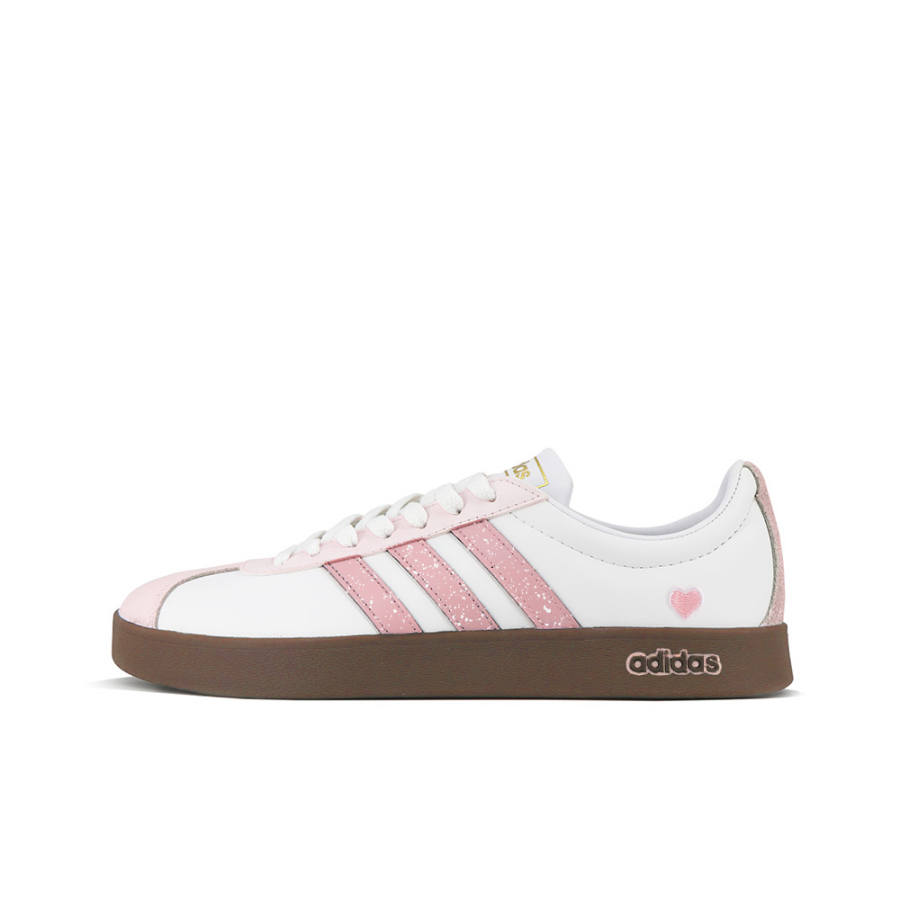 Adidas Neo VL Court 2.0 Slip Resistant Abrasion Resistant Low top Skateboard Shoes Unisex Pink