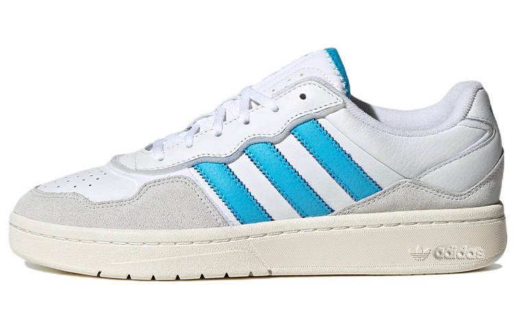 Adidas Originals Courtic Slip Resistant, Abrasion Resistant, Lightweight Low top Skateboard Shoes Unisex Gray Blue