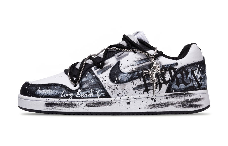 Nike Nike EBERNON Wasteland Gears, Photovoltaic Power Synthetic Leather Abrasion Resistant Low top Skateboard Shoes Men's